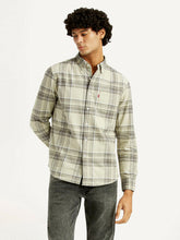 Men'S Plaid Slim Fit Oxford Shirt