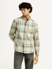 Men'S Plaid Slim Fit Oxford Shirt