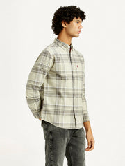 Men'S Plaid Slim Fit Oxford Shirt