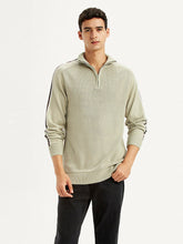 Men'S Solid Beige Slim Fit Sweater
