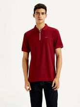 Men'S Solid Red Slim Fit Polo T-Shirt - Goyalsons ShopMax