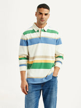 Men'S Striped Multi Color Slim Fit Polo T-Shirt - Goyalsons ShopMax