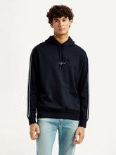 Men'S Graphic Black Hooded Sweatshirt
