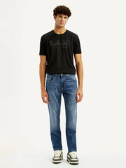 Men'S 511 Blue Slim Fit Mid Rise Jeans - Goyalsons ShopMax