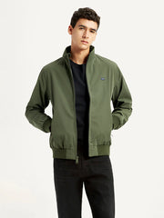 Men'S Solid Slim Fit Bomber Jacket