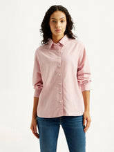 Women'S Striped Slim Fit Linen Shirt