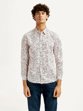 Men'S Printed Off White Slim Fit Shirt - Goyalsons ShopMax