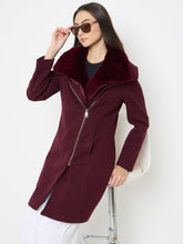 Madame Ladies Western Long Coat M5W20138 023 Mehroon