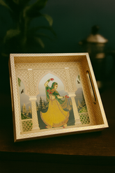 Goyalsons Household Wooden Tray Premier Square