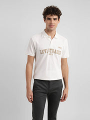 Men'S Embroidered Slim Fit Polo T-Shirt
