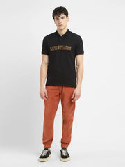 Men'S Embroidered Slim Fit Polo T-Shirt