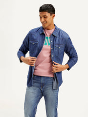Men'S Solid Slim Fit Shirt
