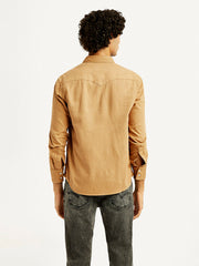 Men'S Solid Overdyed Slim Fit Shirt
