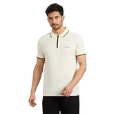 Skechers Men Multi Tone Tipping White Polo