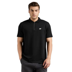 Skechers-Men's T-Shirts & Polos-OVESIZED Flock Branding POLO-TP0060ID-BLK- L