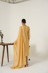 Jaipur Kurti Ladies Western Kurti 3Pcs Set 1C25Kptdr0047 Beige