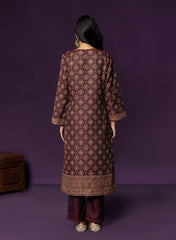 Kasturi Maroon Printed Jamawar Suit Set with Dupatta