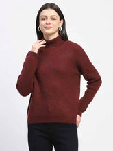 Madame Ladies Western Woolen Top M4W17221 045 Wine