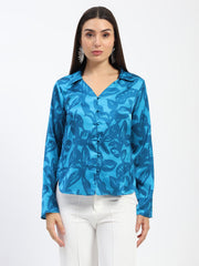Madame Ladies Western Top F/S M4W18650 003 Blue
