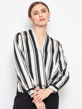 Madame Striped Black Shirt