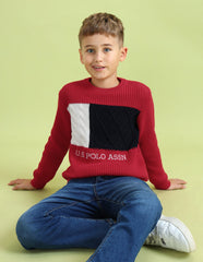 U.S.POLO KIDS BOYS PULLOVER UKSWE0097