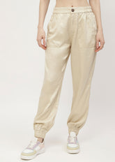 Madame Solid Beige Jogger