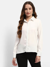 Madame Solid White Regular Shirt