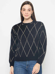 Madame Ladies Western Woolen Top M5W17164 002 Black