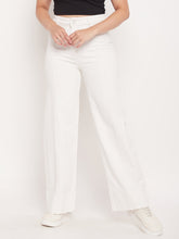 Madame White High Rise Wide Leg Jeans