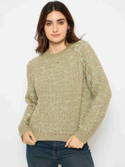 Madame Ladies Western Woolen Top M4W17246 014 Green