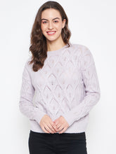 Madame Lilac Regular Fit Acrylic Sweater