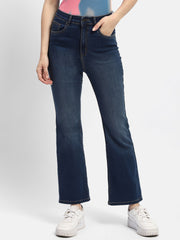 Madame Mid Rise Blue Flared Jeans