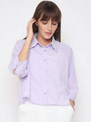 Madame Ladies Western Top H/S M5S18256 223 Lilac