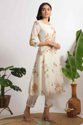 W Ladies Western Kurti 3Pcs Set Ws11600 124279