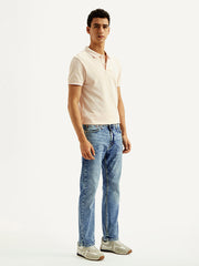 Levi's men's jeans 23677-0390, side view showing classic denim fit and stitching details.