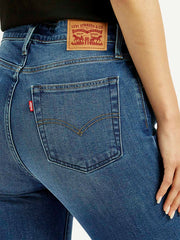 Women's 721 Blue Skinny Fit High Rise Jeans