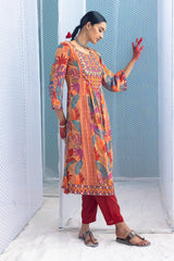 Sabhyata Ladies Western Kurti 3Pcs Set 249Anc1008 Multi