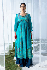 Sabhyata Ladies Western Kurti 2Pcs Set 249Anc1025 Green