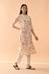 Sabhyata Ladies Western Kurti 1Pcs 251Aex14 Cream