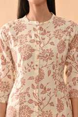 Sabhyata Ladies Western Kurti 1Pcs 251Aex14 Cream