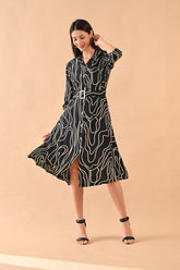 Sabhyata Ladies Western Kurti Gown 251Gi23812 Black