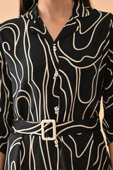 Sabhyata Ladies Western Kurti Gown 251Gi23812 Black