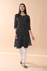 Sabhyata Ladies Western Kurti 1Pcs 251Prnsj2425 Black