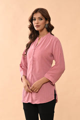 Sabhyata Ladies Western Kurti 1Pcs 251Psk2501 Pink