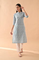 Sabhyata Ladies Western Kurti 1Pcs 251Sep2502 Blue