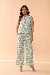 Sabhyata Ladies Western Kurti 2Pcs Set 252Aex02 Green