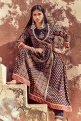 Sabhyata Ladies Western Kurti 3Pcs Set 252Ah1267 Black