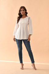 Sabhyata Ladies Western Kurti 1Pcs 252Bsk1435A Cream