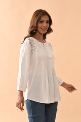 Sabhyata Ladies Western Kurti 1Pcs 252Bsk1435A Cream