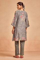 Sabhyata Ladies Western Kurti 2Pcs Set 252Kknx2503 Gray